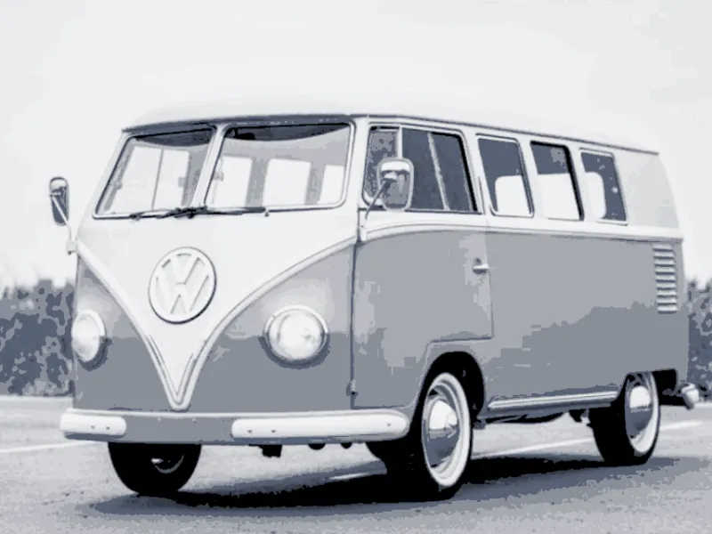 1960s Volkswagen Bus Hueforge