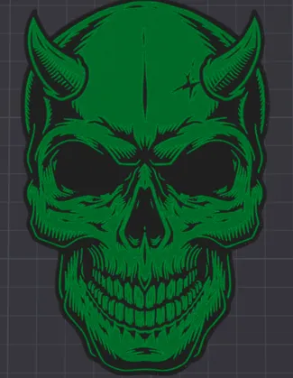Halloween Skull - HueForge