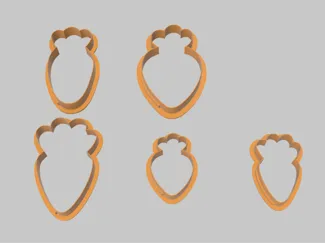 Carrot Cookie Cutters