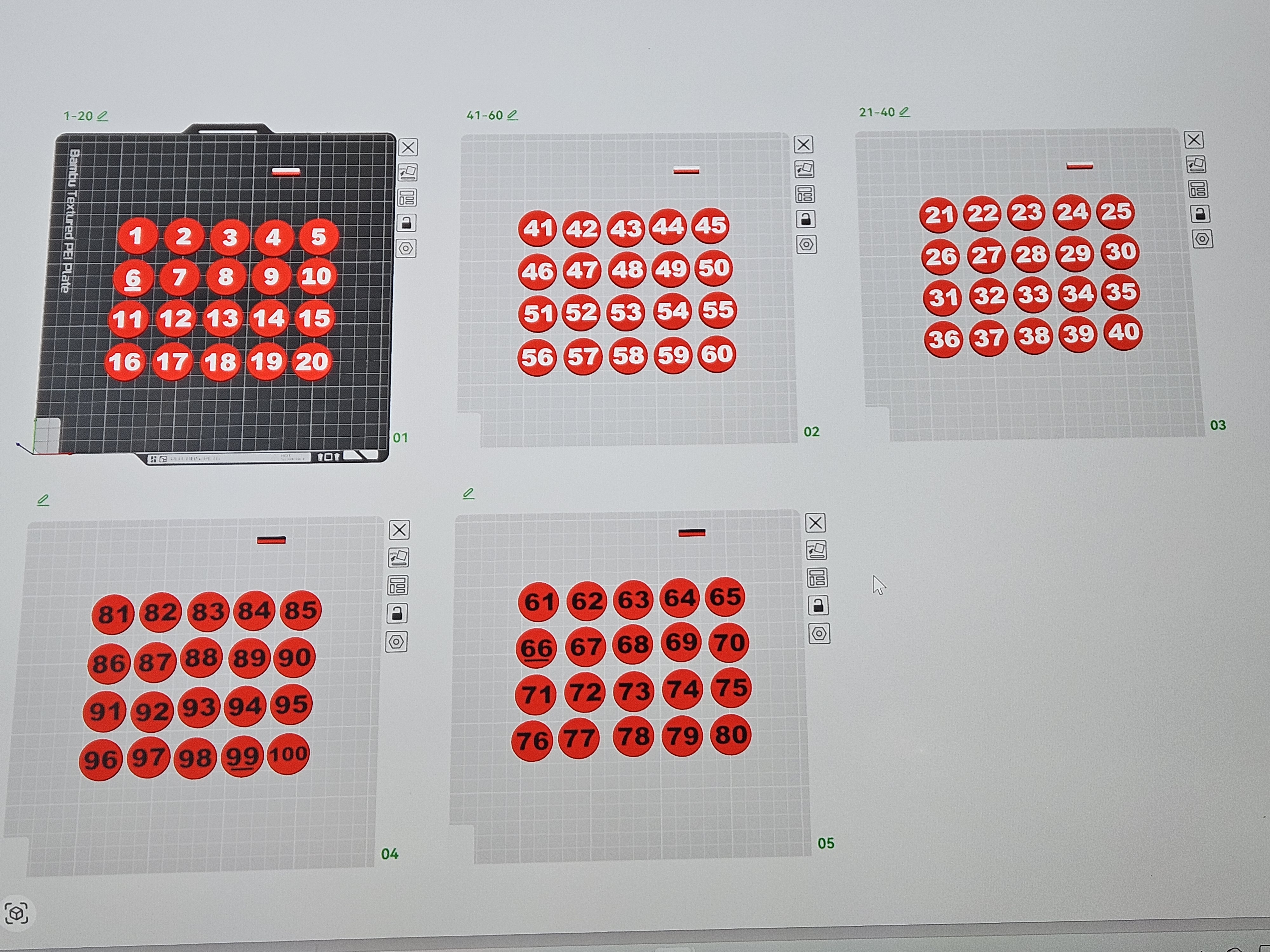 Miniatura 2 do modelo 3D Numbered Coins (Chips)