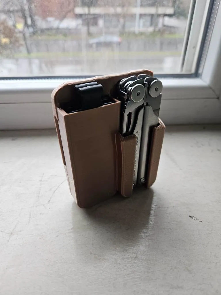 Leatherman Wave + Bit Kit Holster + Thin - Free 3D Print Model - MakerWorld