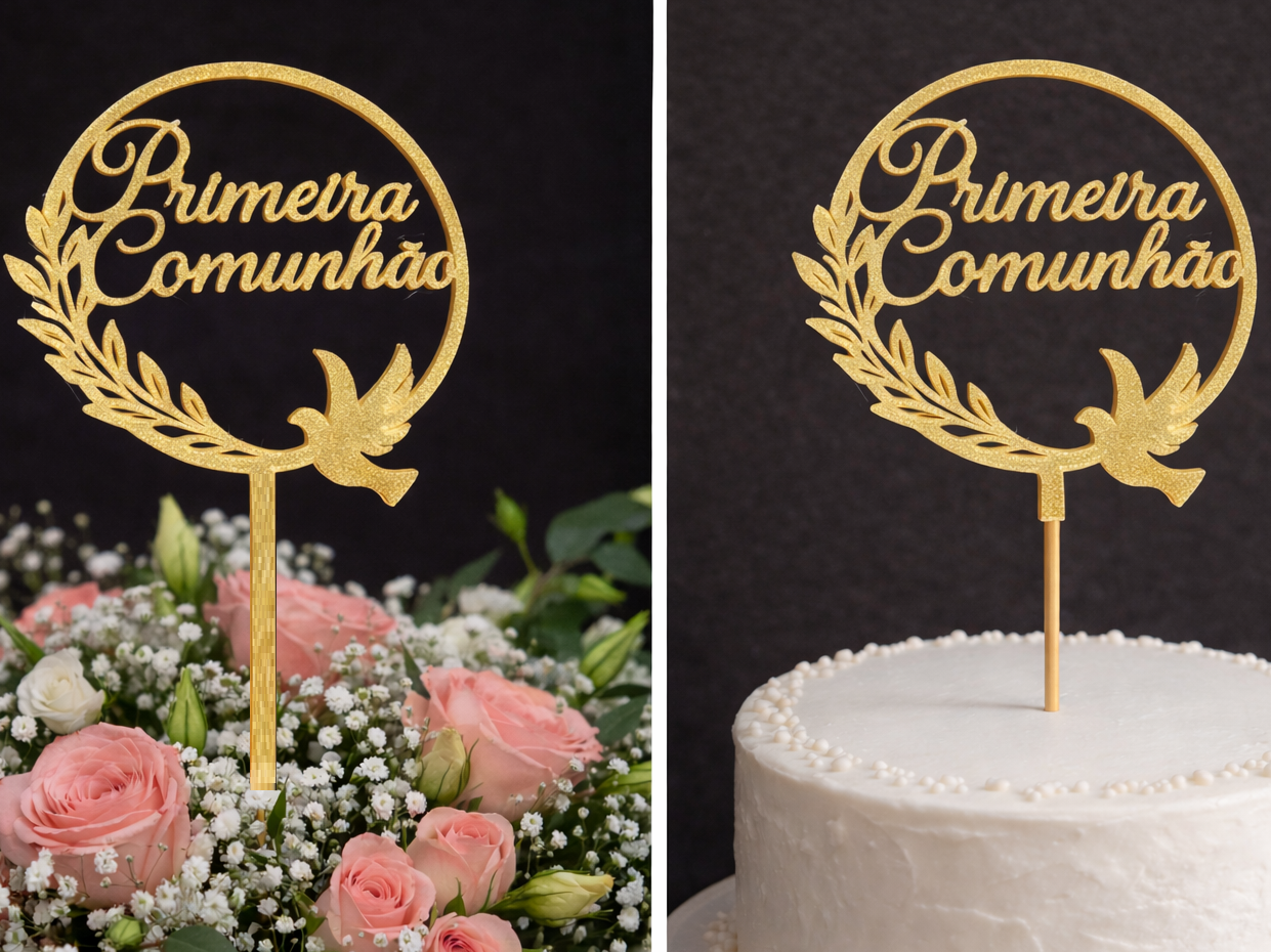 First Holy Communion Cake Topper 