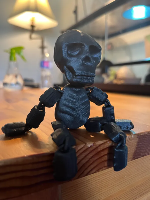 Squelette articulé décoratif pour Halloween