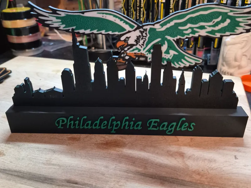 Philadelphia Eagles Skyline Vintage Logo