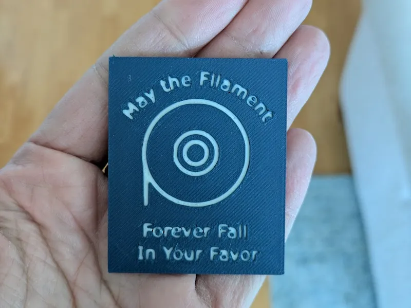 "May the Filament Forever Fall In Your Favor" Card
