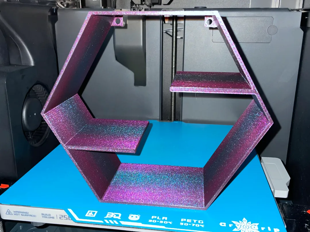 Dual Hex Shelf - Free 3D Print Model - MakerWorld