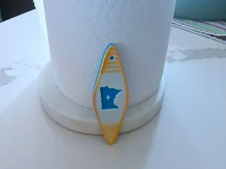 Minnesota Boat Keychain