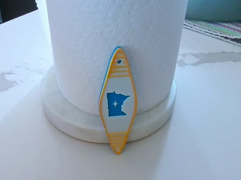 Minnesota Boat Keychain