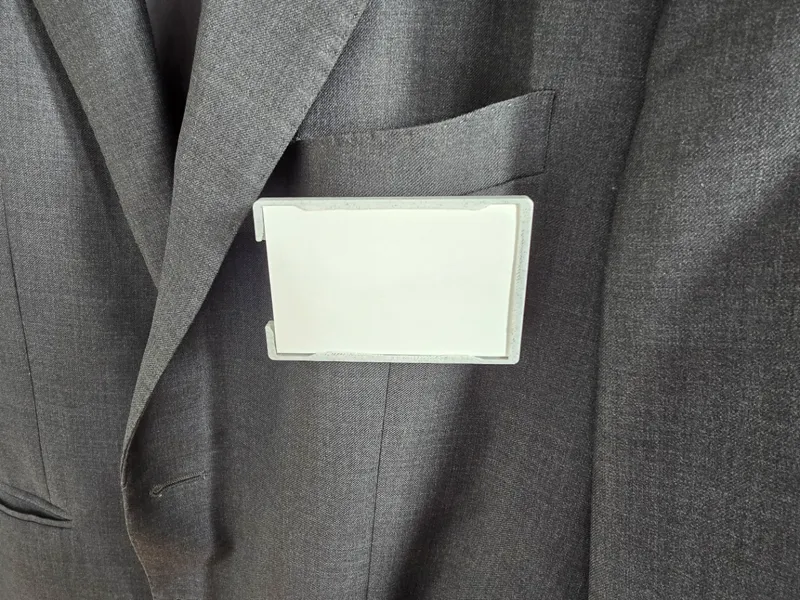 Lapel Card holder