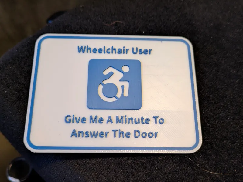 Wheelchair User Sign