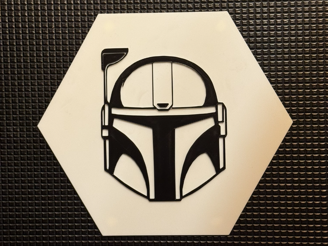 Boba Fett Helmet Hexagon Wall Art