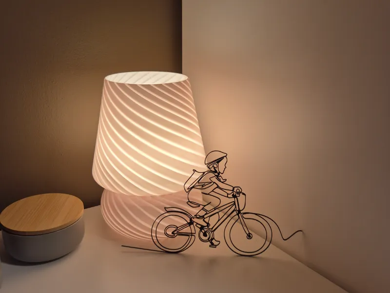 Cycling girl wall art