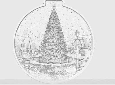 X-mas lithophane
