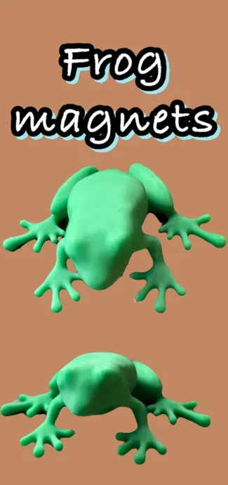 2 frog magnet