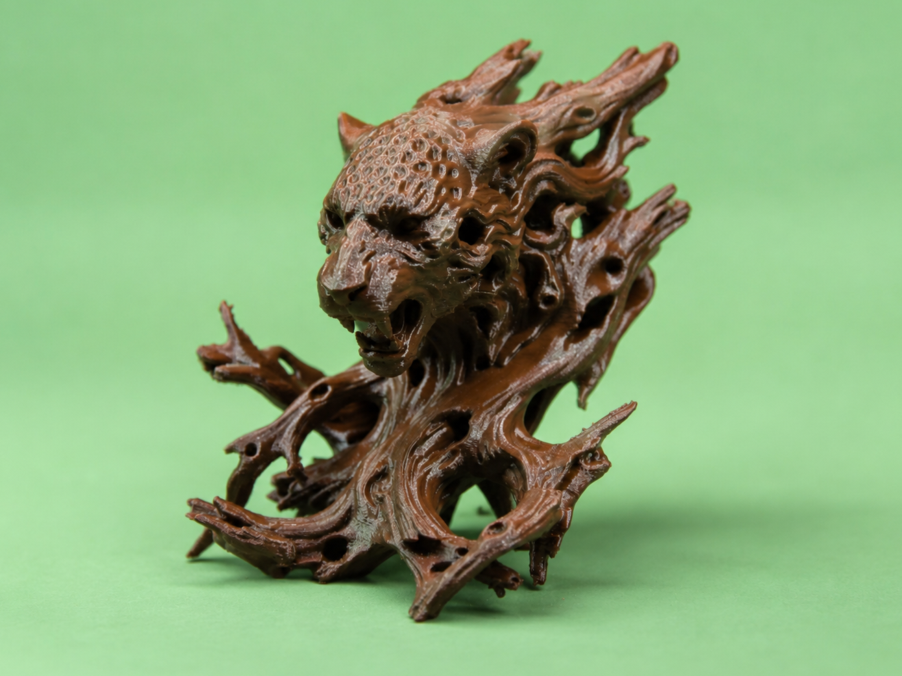 Ancient Leopard Totem - Terrarium & Aquarium Decor