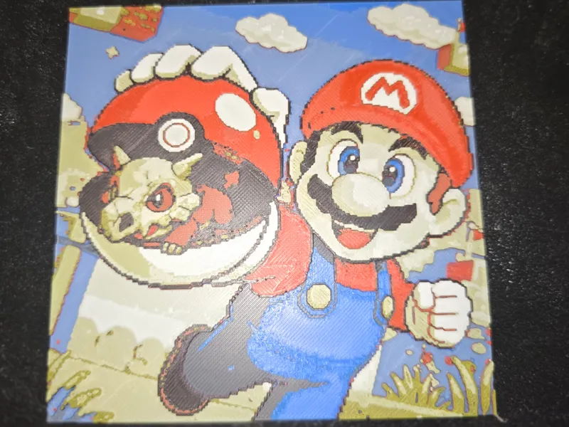 Mario choosing Cubone- Super Mario Pokemon mashup