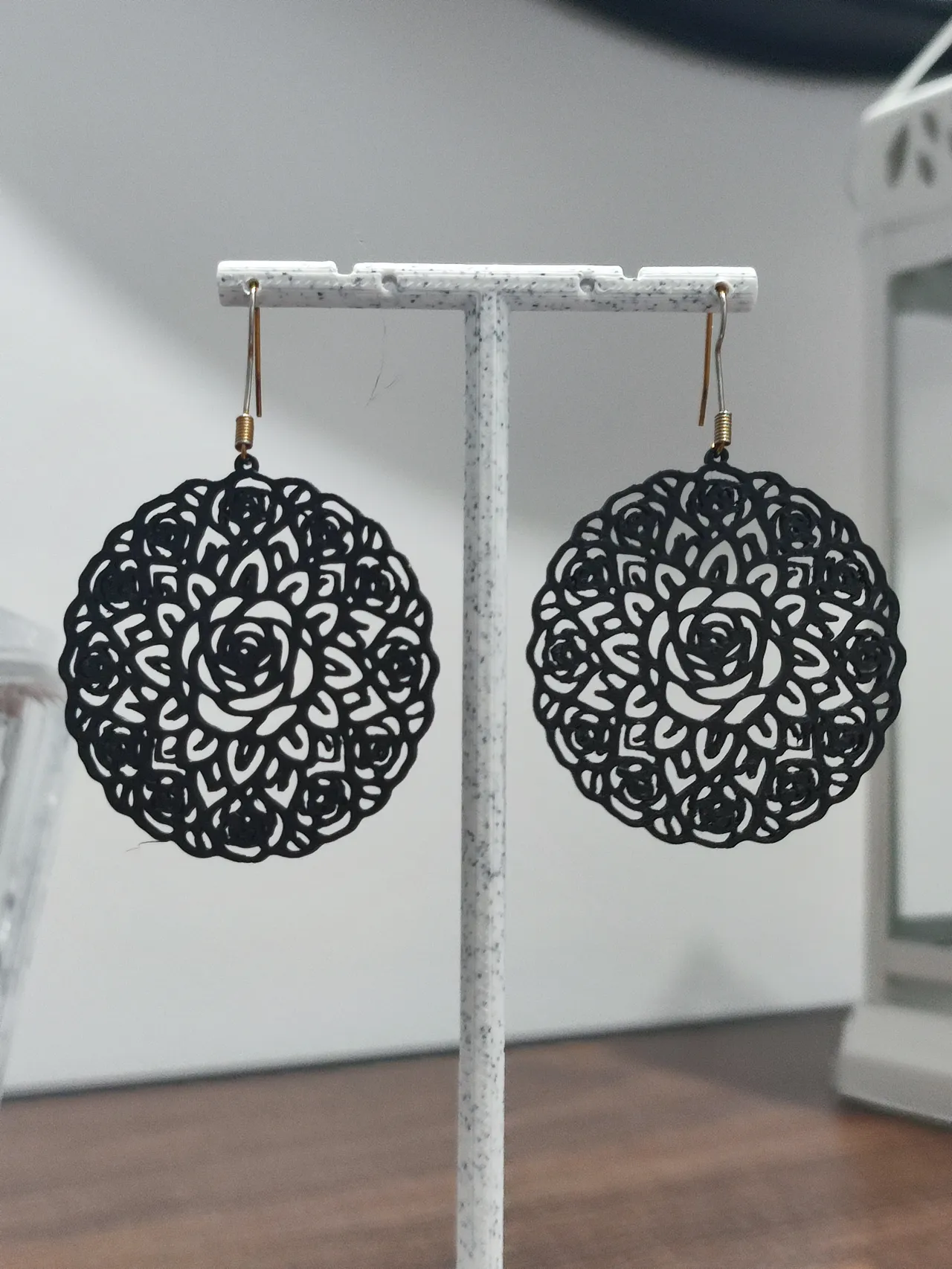 Aretes Encaje de Rosas view 3