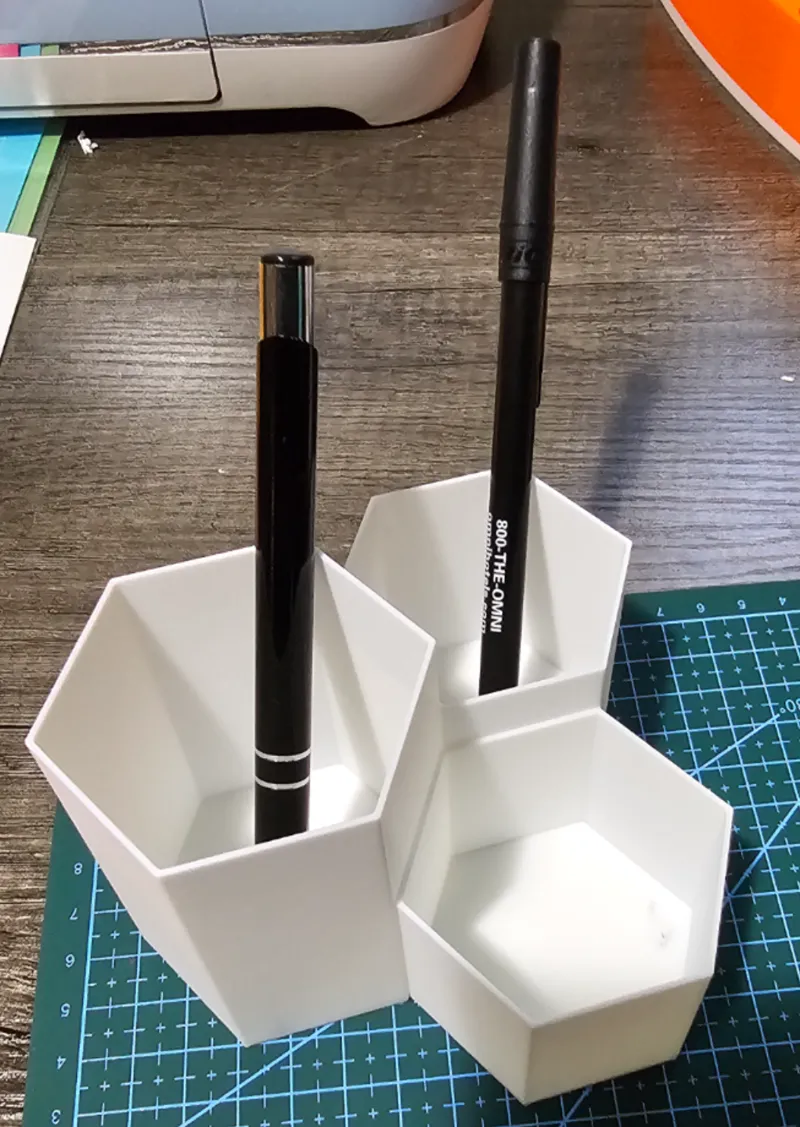 Hexagon Pencil Holder Desk Organizer