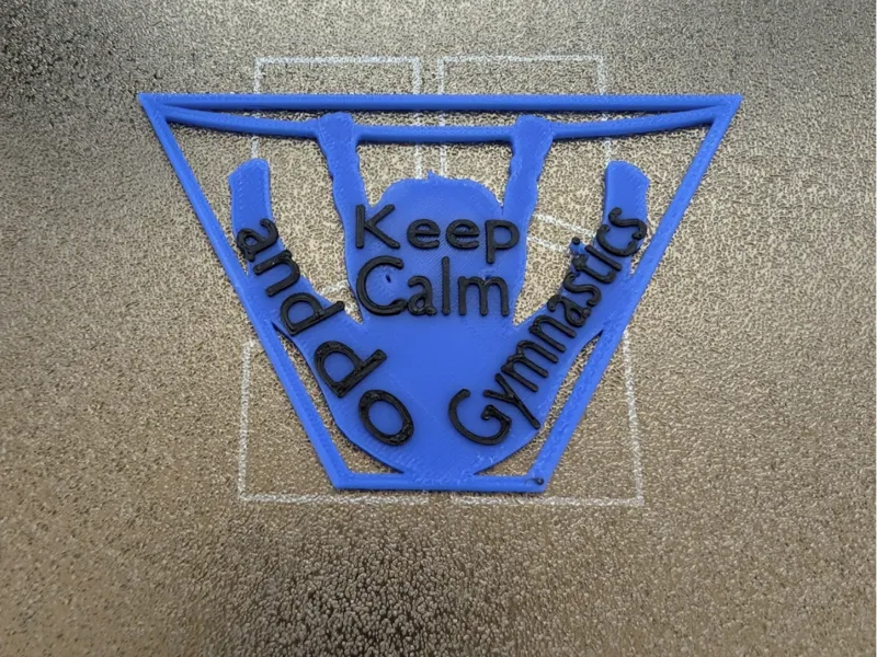 Keep Calm and do Gymnastics Keychain