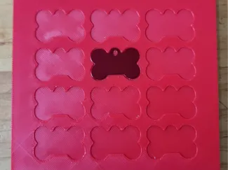 Xtool F1 Pet Tag Bone 28x18 size