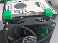 HDD Stack Rack – 4-Bay 3.5 Drive Bracket - fan holes