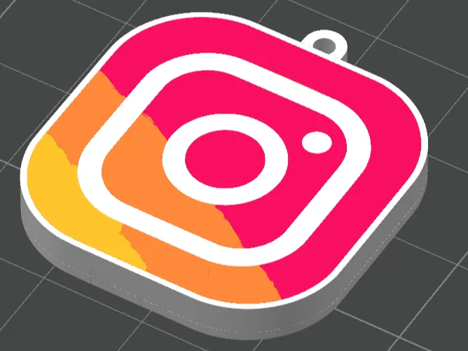 Portachiavi logo Instagram 2.0