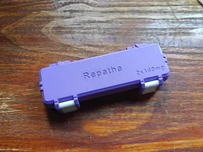 Repatha (Evolocumab) Injection Pen Box - 2-Pack - Free 3D Print Model ...
