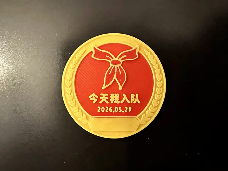 今天我入队 少先队奖牌