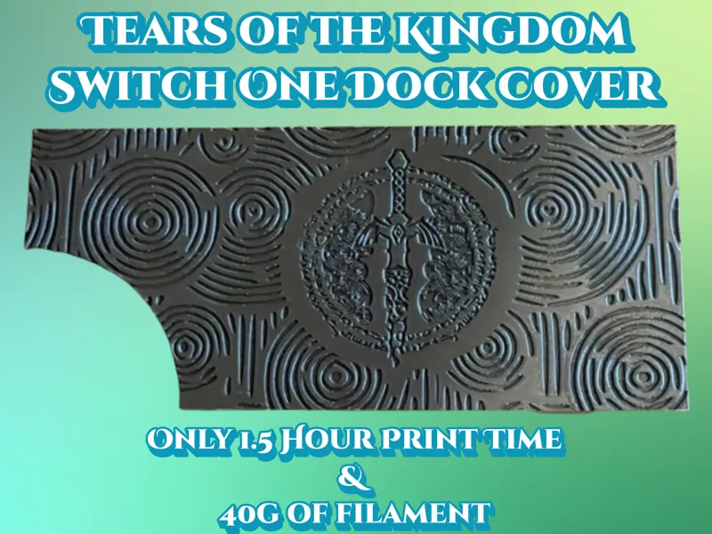Dock cover for Nintendo Switch (TotK themed) 