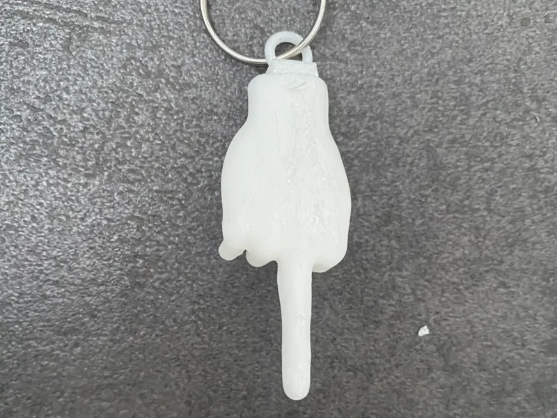 middelfinger key chain