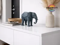 Statue d'éléphant bas-poly Tembo — photo 4