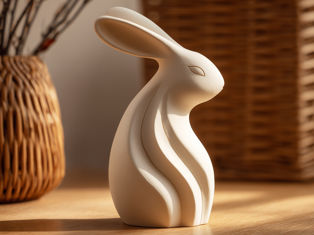 Modern Easter Rabbit Sculpture Spring Home Decor