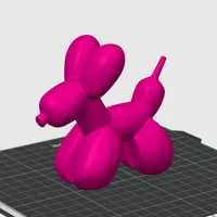 100mm Height, Big Balloon Dog 