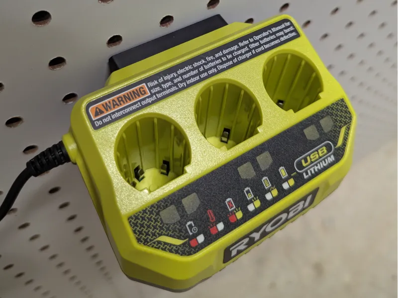 Sy's Peglock for Ryobi Lithium 4v Charger
