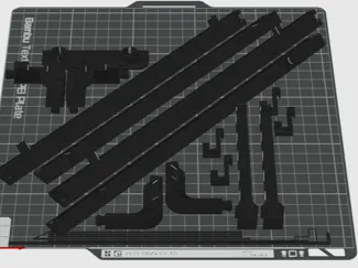 clips and led holder for sliding cover