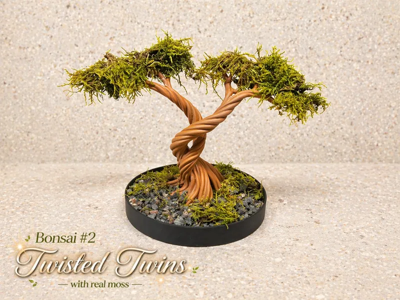 Wired Style Bonsai #2 - Twisted Twins