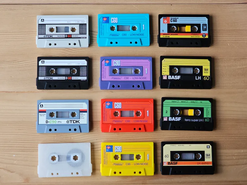 Mini Music Cassettes Compact Cassette Tape Deck MC