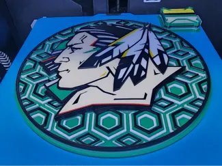 UND Fighting Sioux Dimensional Mosaic