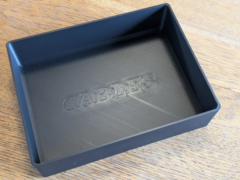 cable storage bin