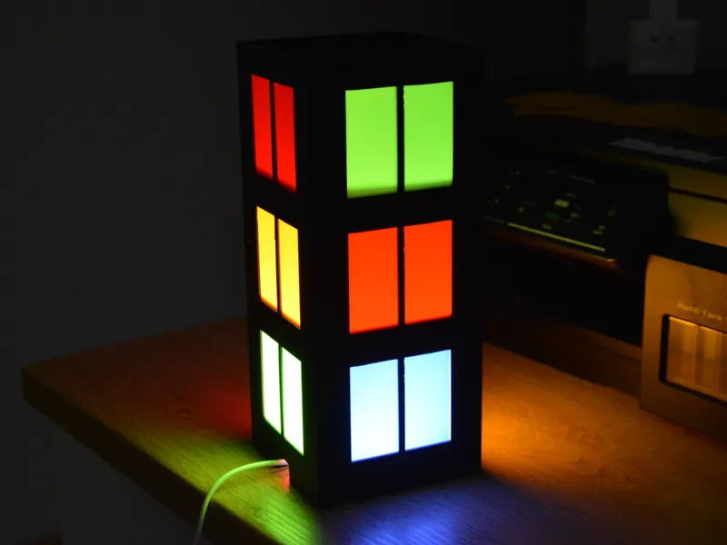 Glowing Apartment Block for LED LAMP 001