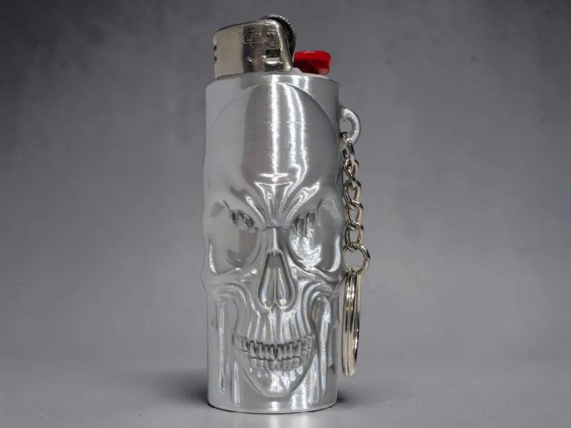 Dripping Skull Bic Lighter Case