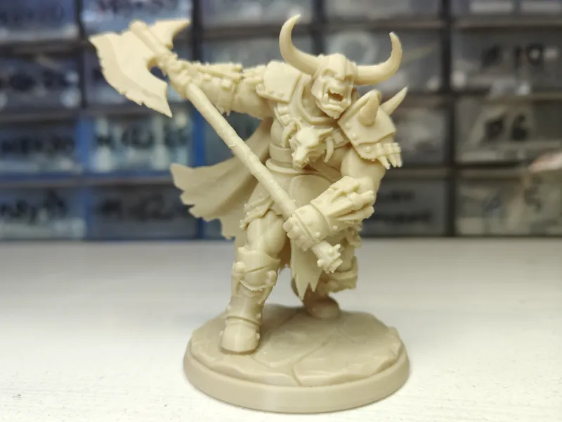 Orc Barbarian in Battle Pose