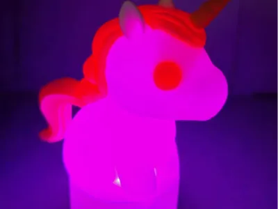 Unicorn Night Light (multi-color Print)