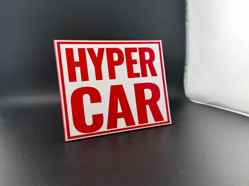 WEC Hyper Car Sign