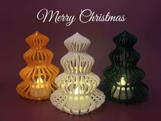 Christmas Tree Lantern for LED Tealight