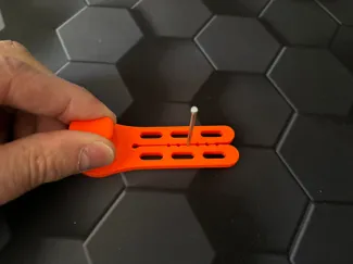Finger saving nails holder