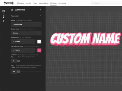 Create customizable models using Parametric MM
