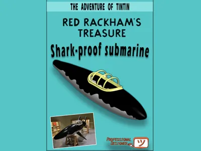 Professor Calculus's submarine in the comic book
