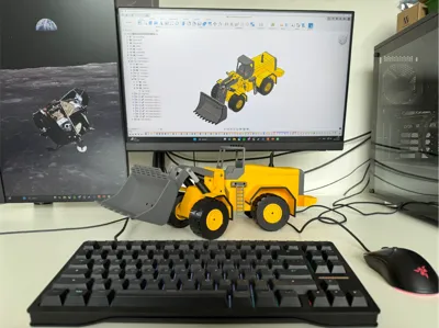 RC wheel loader, Cyberbrick powered!