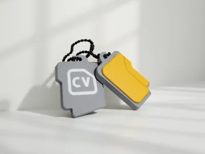 📁 Smart Folder Keychain – Tap to open your CV